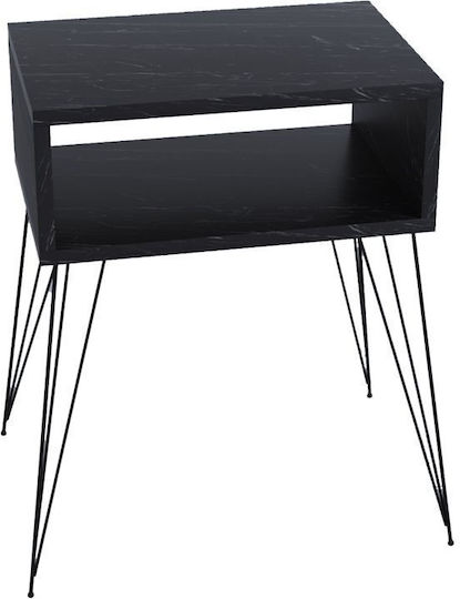 Nachttisch Naida Schwarz 45x30x59cm
