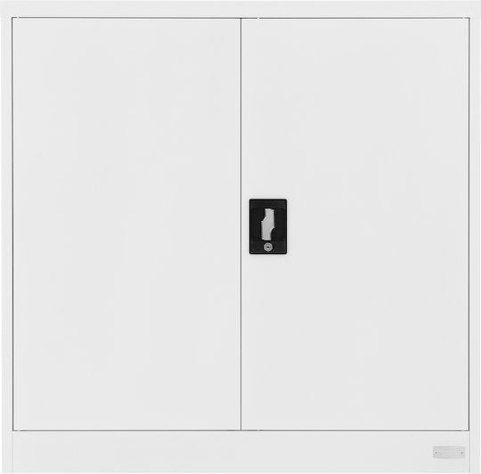 Office Storage Metal Cabinet White L90xW40xH90cm