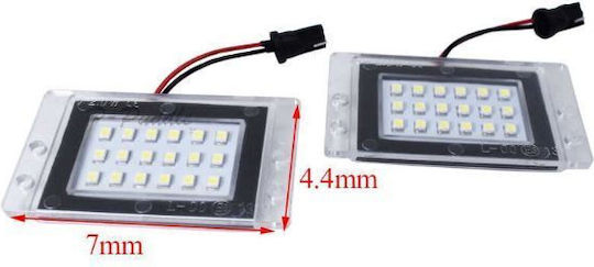Depo LED License Plate Lights Volvo V70 / XC 70 1997-2000 2 Pieces