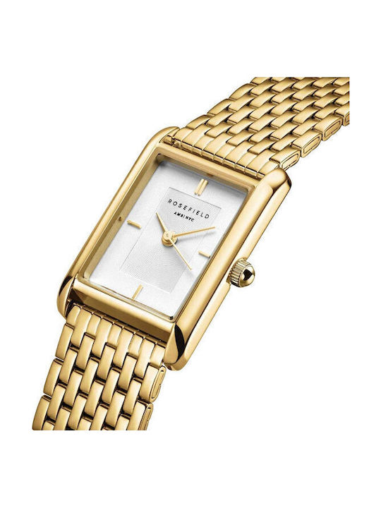 Rosefield Women's Watch with Gold Metal Bracelet