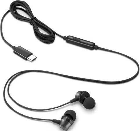 Lenovo 4XD1J77351 In-ear Handsfree Headphones with Connector USB-C Black