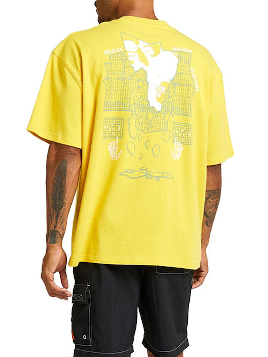 Deus Ex Machina Men's Short Sleeve T-shirt Yellow