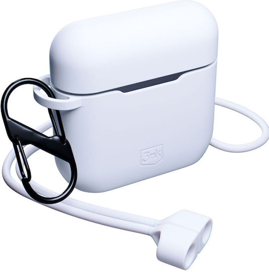 3MK Θήκη Σιλικόνης σε Λευκό χρώμα για Apple AirPods