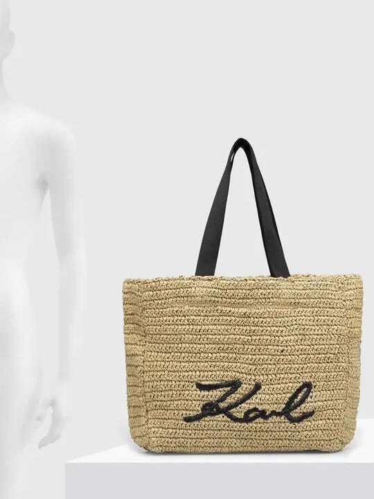 Karl Lagerfeld Τσάντα Θαλάσσης Μπεζ