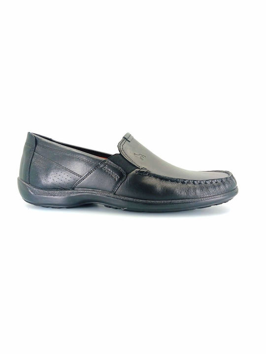 Boxer Men's Leather Moccasins Black