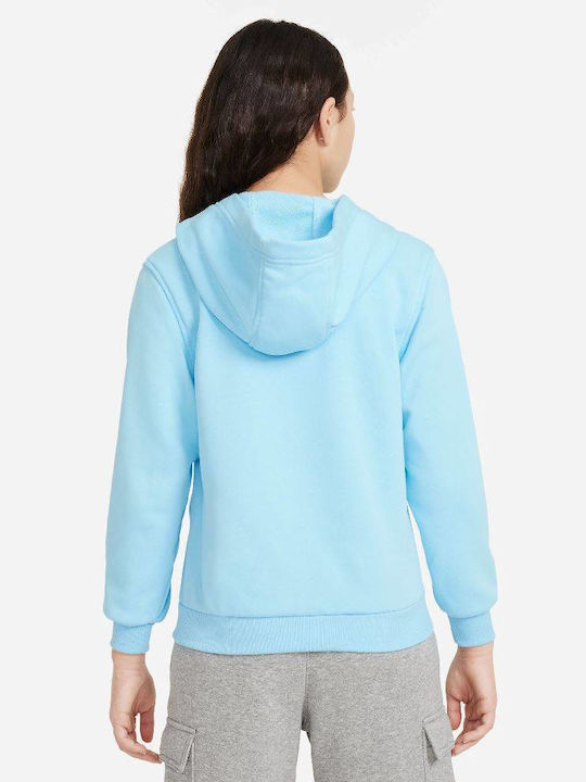 Nike Παιδική Ζακέτα Φούτερ Nsw Club Μπλε