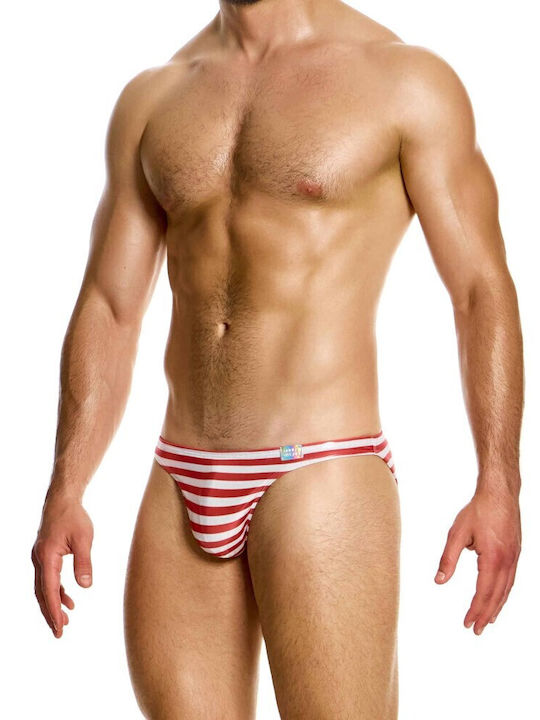 Modus Vivendi Men's Swimwear Shorts Red Striped