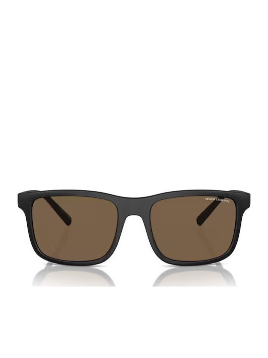 Armani Exchange Unisex Γυαλιά Ηλίου με Μαύρο Κοκκάλινο Σκελετό και Γκρι Φακό AX4145S 807873
