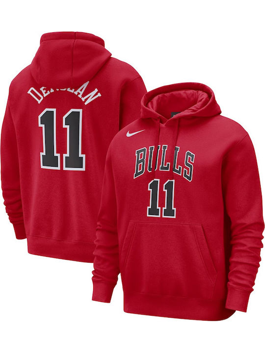 NBA Chicago Bulls Demar Derozan Φούτερ με Κουκούλα Κόκκινο