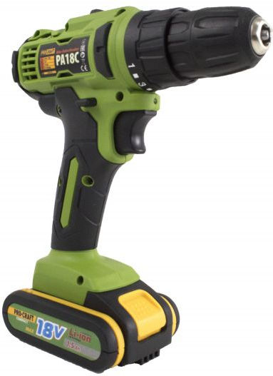 ProCraft PA18C Δραπανοκατσάβιδο Μπαταρίας Solo 18V
