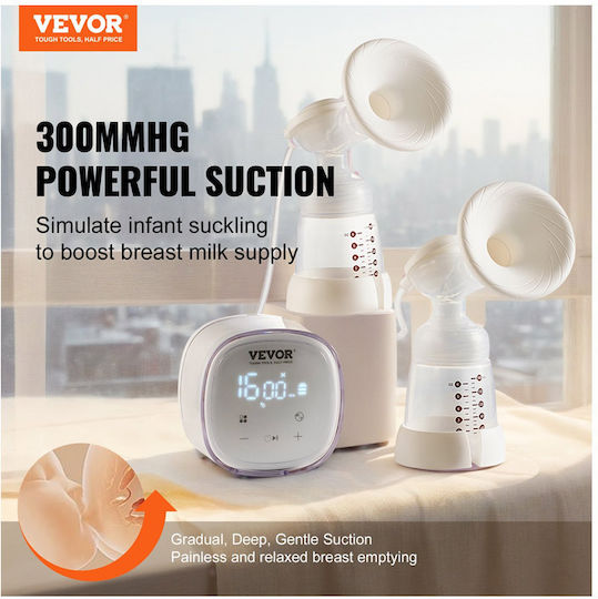 Vevor Electric Double Breast Pump Battery White