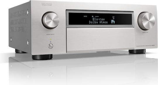 Denon Home Cinema Receiver 4K/8K 11.4 Channels with HDR and Dolby Atmos Silver