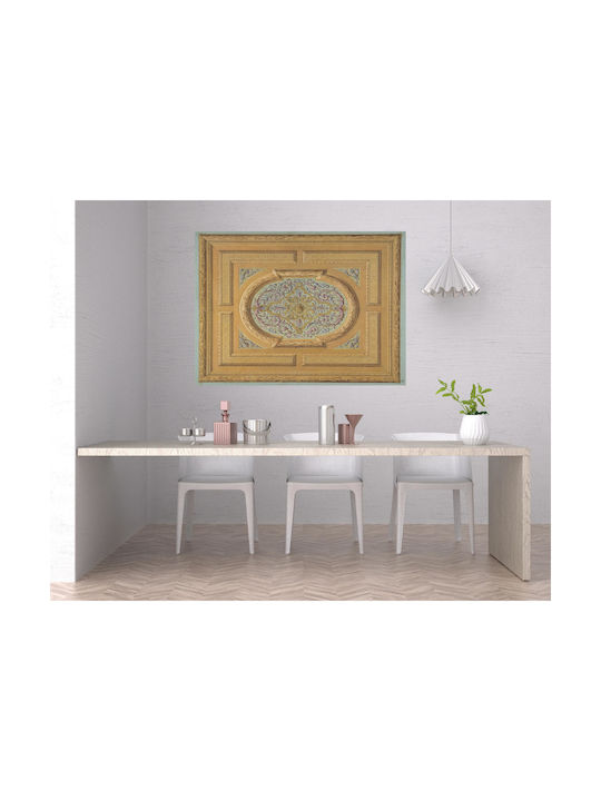 Design A Ceiling Decorated Bands Oak Πίνακας σε Καμβά 120x80cm