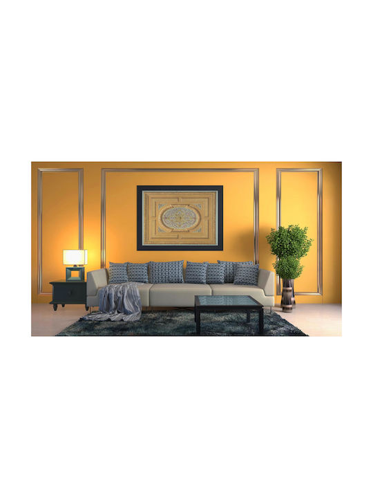 Design A Ceiling Decorated Bands Oak Πίνακας σε Καμβά 120x80cm