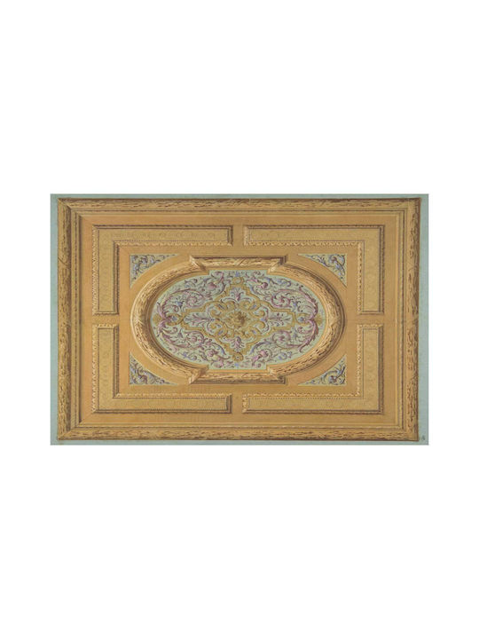 Design A Ceiling Decorated Bands Oak Πίνακας σε Καμβά 120x80cm