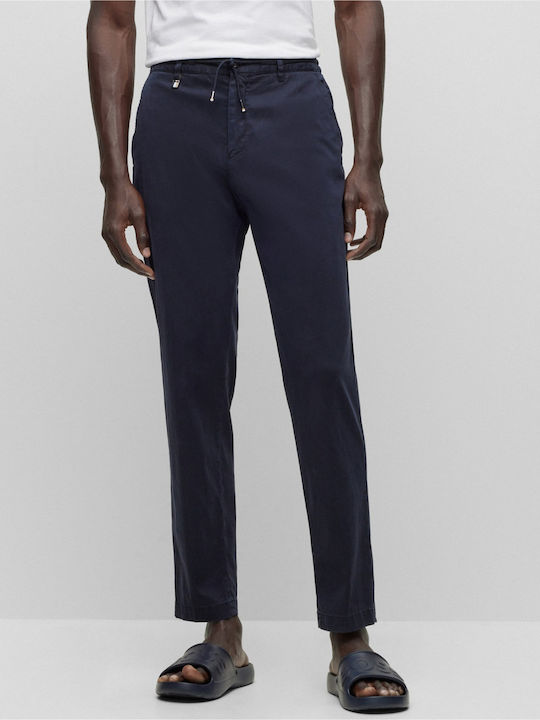 Hugo Boss Herrenhose Elastisch Marineblau