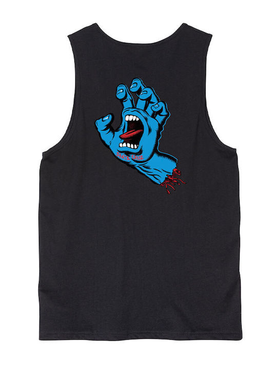 Santa Cruz Screaming Hand Men's Sleeveless Blouse Black