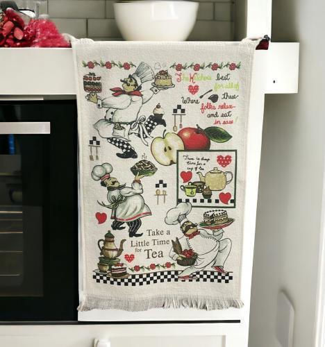 Linea Home Chef Ποτηρόπανο από 100% Βαμβάκι 40x60cm Linea Home Chef Ποτηρόπανο από 100% Βαμβάκι 40x60cm