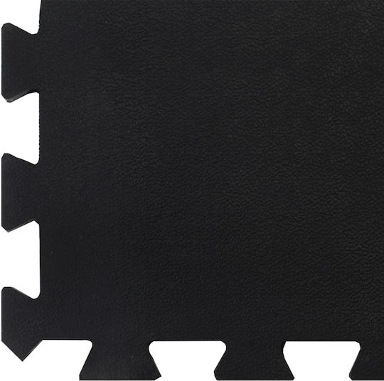 vidaXL Boden Puzzle Fitnessstudio Schwarz 100x100cm 1Stück