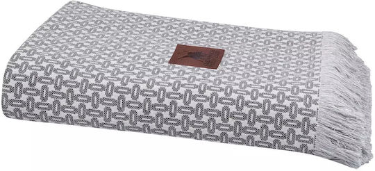 Greenwich Polo Club 3921 Cuverturi Pentru Canapea 2 Locuri Jacquard 180x250cm Gri - Bej
