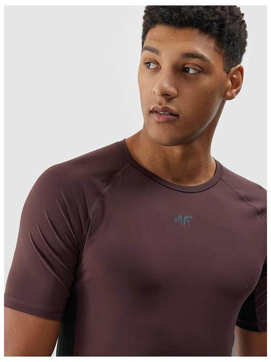 Sportliches T-Shirt Braun