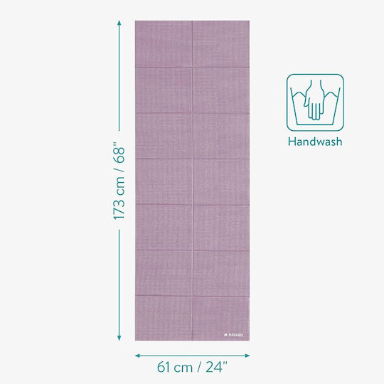 Navaris Klappbare Trainingsmatte Pilates Rosa (173x61x4cm)