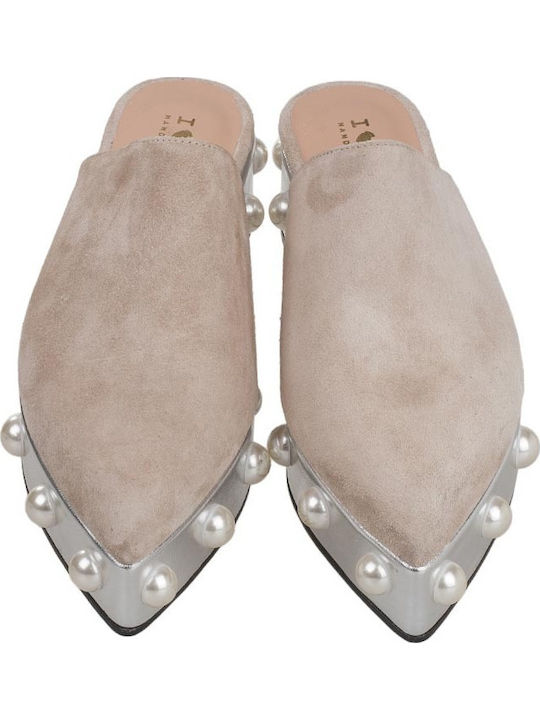 Flat Mules σε Μπεζ Χρώμα