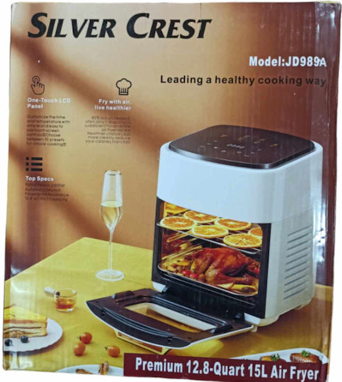 Silver Crest JD989A Air Fryer 15lt Μαύρο