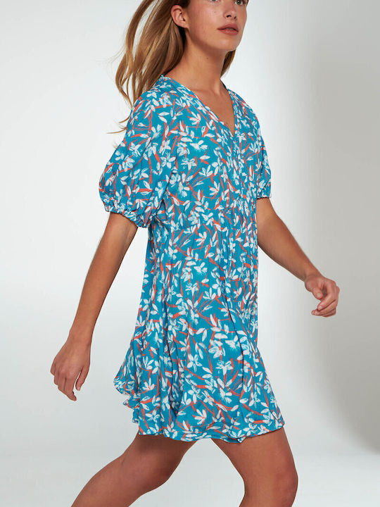 Sommer Mini Damenkleid Blau