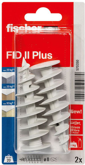 fischer Fid Ii Улей Пластмаса 8x50мм 2бр