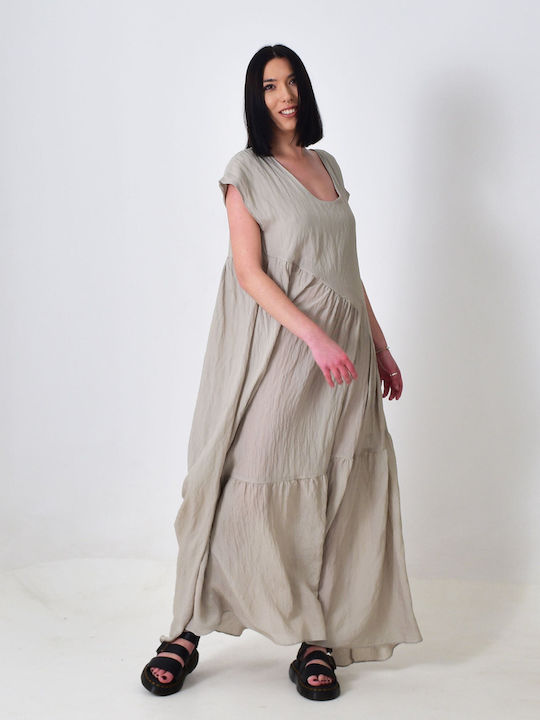 Lotus Eaters Maxi Kleid Khaki