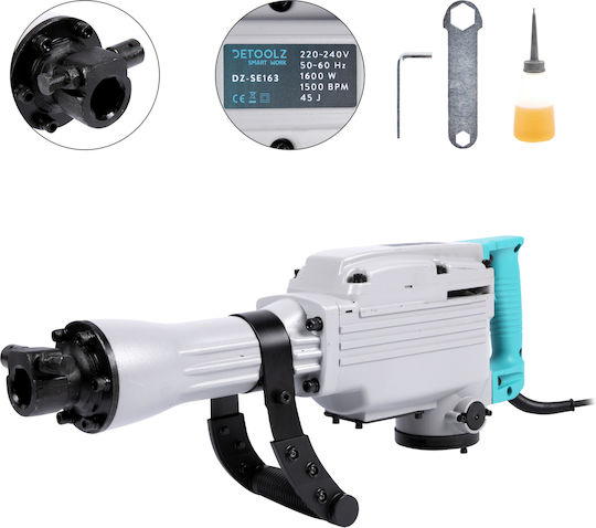 Detoolz Percuție Ciocan rotopercutor Electrică 1600W cu Suport SDS Plus