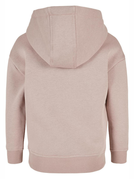 Urban Classics Kids Fleece Sweatshirt with Hood Pink