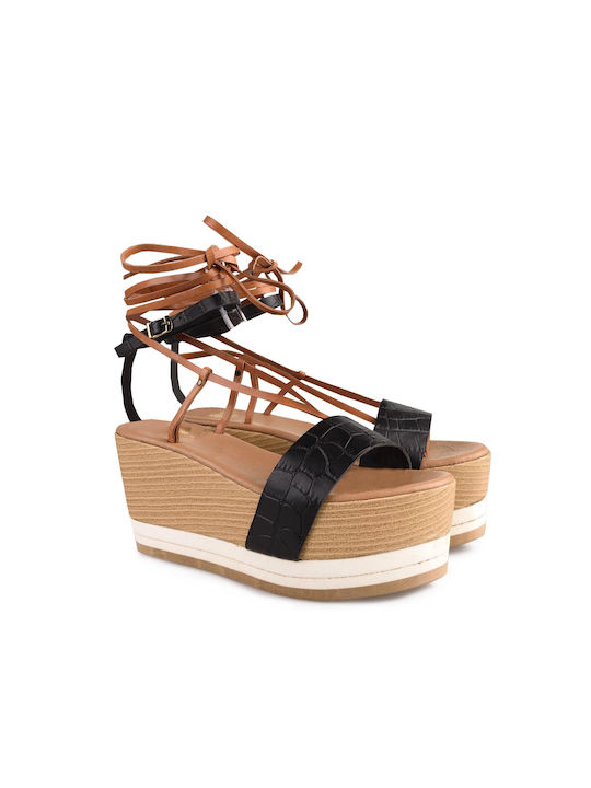 I Love Sandals Platforme dama Negre