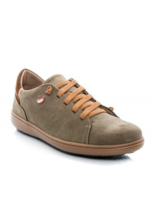 On Foot Men's Anatomic Leather Casual Shoes Green