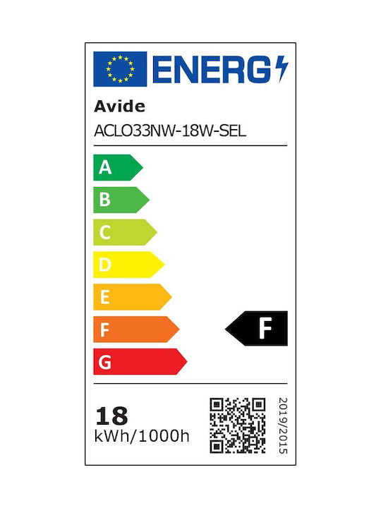 Avide Oyster Deckenleuchte 33cm Weiß mit Integrierter LED