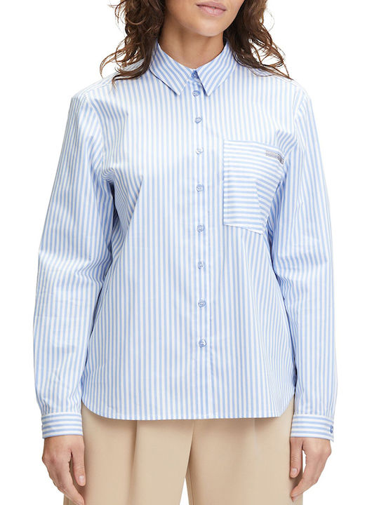 Betty Barclay Women's Long Sleeve Shirt Light Blue