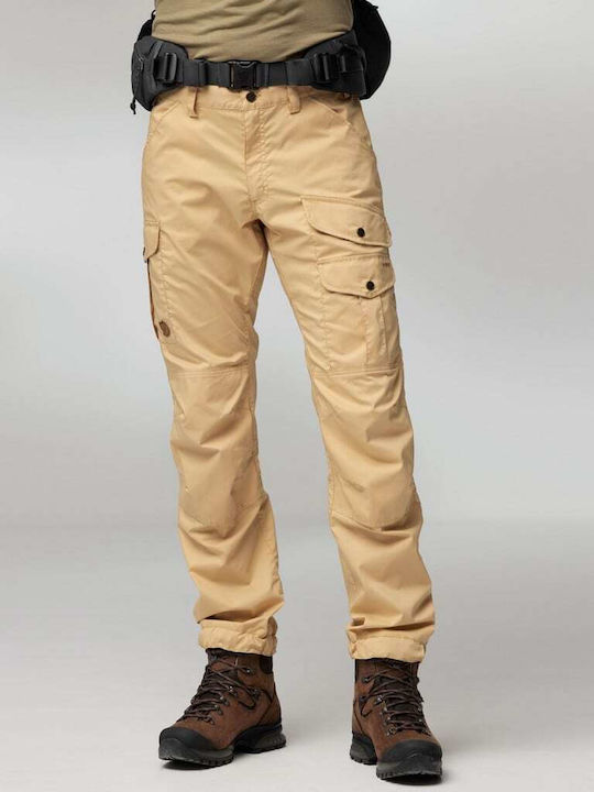 Fjallraven Vidda Pro Lite Lang Hose Wandern Beige