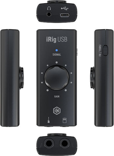 IK Multimedia iRig USB Εξωτερική Επαγγελματική Κάρτα Ήχου Συνδεσιμότητα USB για PC