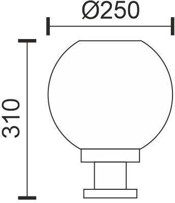 Spot Light Solar Floor Light Ball 15W RGBW with Remote Control IP44
