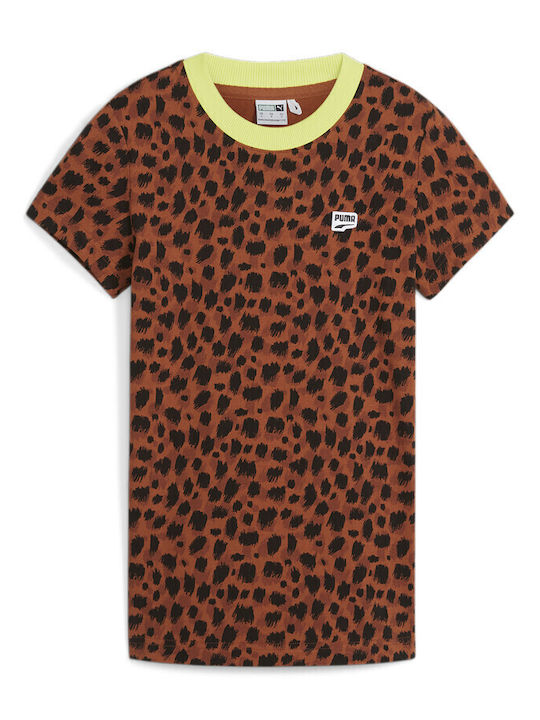 Puma Women's T-shirt Brown