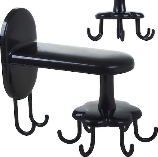 Plastic Kitchen Hanger 14.5x14cm Black
