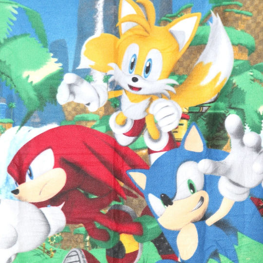 Sega Κουβέρτα Fleece Sonic The Hedgehog Speedy Dreams Μπλε 100x140εκ.