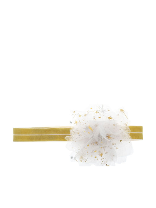 Kids' Tulle Tutu Skirt Gold Big Sister Tutu & Headband Golden Pearl