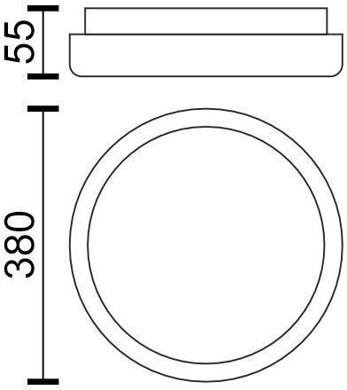 Spot Light Πλαφονιέρα 38εκ. LED