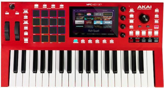 Akai Keyboard MPC Key 37 with 37 Keys Standard Touch Red