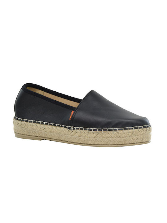 Ragazza Lederne Damen Espadrilles Black