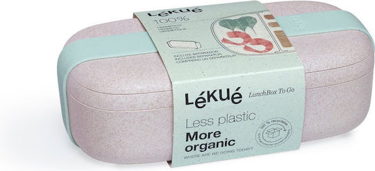 Lekue Lekue Kunststoff Mittagsbox Beige Mit Fächern 500ml
