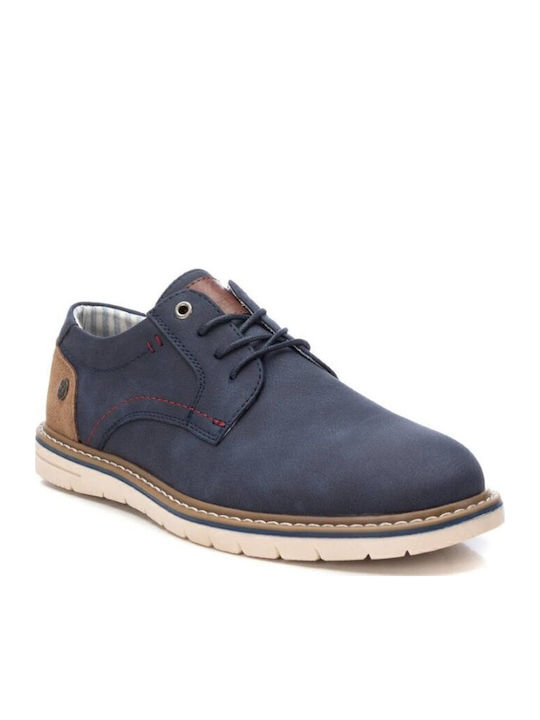 Men's Synthetic Leather Casual Shoes Blue