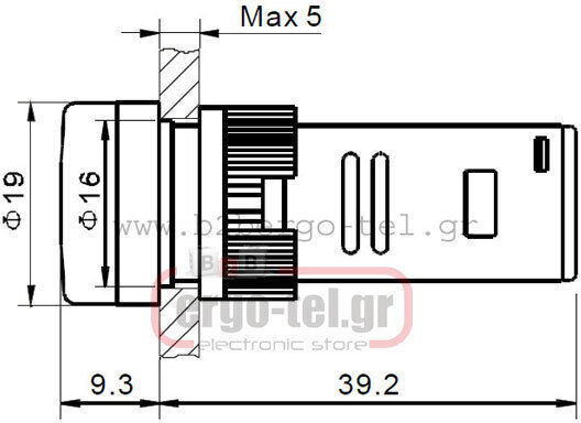 Xindali LED Anzeigelampe 230V Grün 1Stück 022-001223016